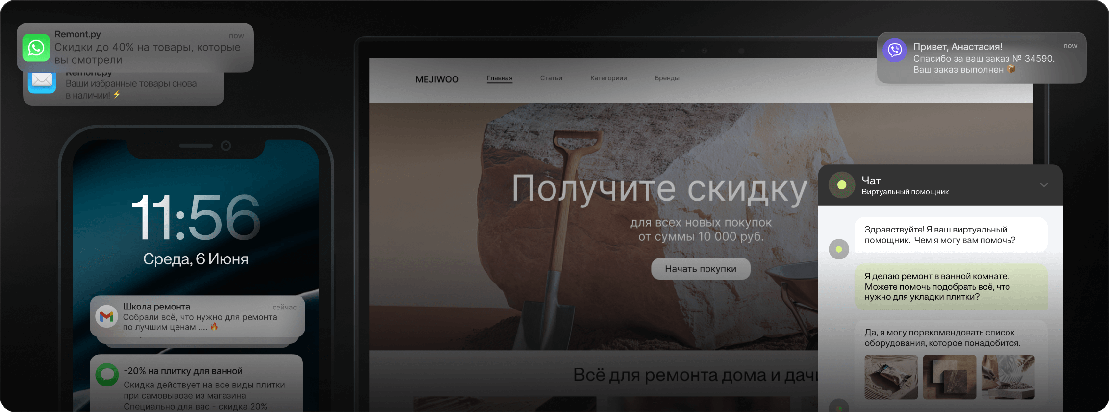 Единое решение для всех точек контакта